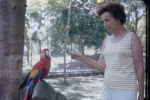Mom with parrot. Panajachel.