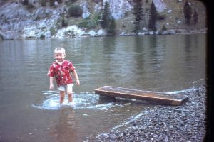 Bob at lake, 1958